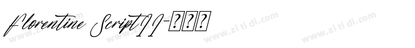 Florentine ScriptII字体转换